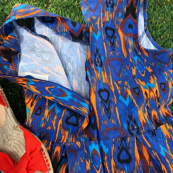 Ikat print multicolor heart shapes dress Pre ❤️ - Picture 3 of 3